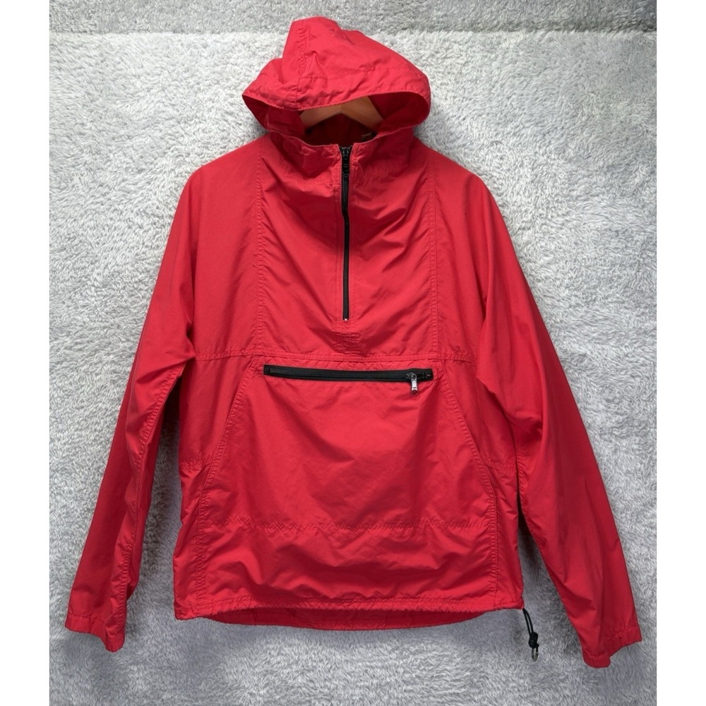 Vintage LL Bean‎ Men's Hooded Windbreaker Jacket Sz M Anorak Pullover USA READ
